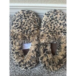 Warmies Slippers Animal print One Size (6-10) Fits Most Microwaveable